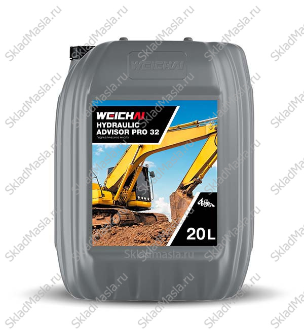 Масло гидравлическое Weichai Hydraulic Advisor Pro HVLP 32 (канистра 20л)