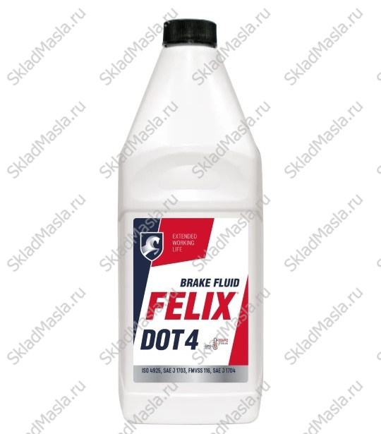 Тормозная жидкость Felix DOT 4 (бутылка 455гр)